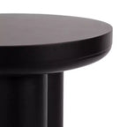 Table d'appoint Pylar Round – Table d'appoint en bois sur trépied noir, 53 cm de hauteur