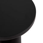Table d'appoint Pylar Round – Table d'appoint en bois sur trépied noir, 53 cm de hauteur