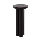 Table d'appoint Pylar Round – Table d'appoint en bois sur trépied noir, 53 cm de hauteur