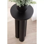 Table d'appoint Pylar Round – Table d'appoint en bois sur trépied noir, 53 cm de hauteur