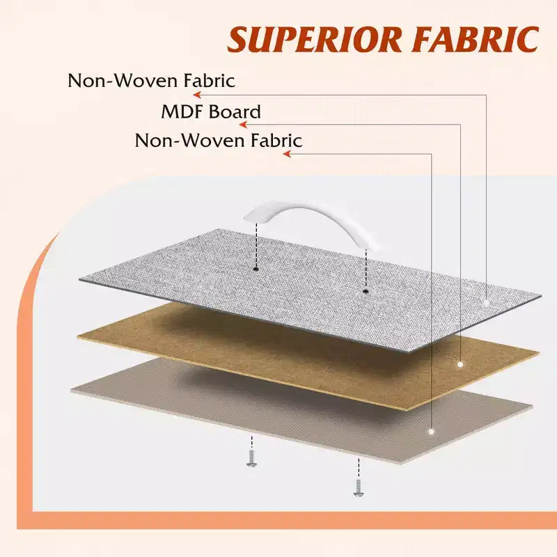 10-Drawer Fabric Storage Tower, Metal Frame, Multiple Colors, for Adults