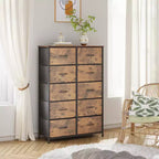 10-Drawer Fabric Storage Tower, Metal Frame, Multiple Colors, for Adults
