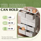 10-Drawer Fabric Storage Tower, Metal Frame, Multiple Colors, for Adults
