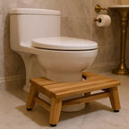 Tabouret de toilette en teck massif naturel 8" – Aide accroupie style spa