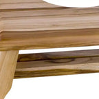 Tabouret de toilette en teck massif naturel 8" – Aide accroupie style spa
