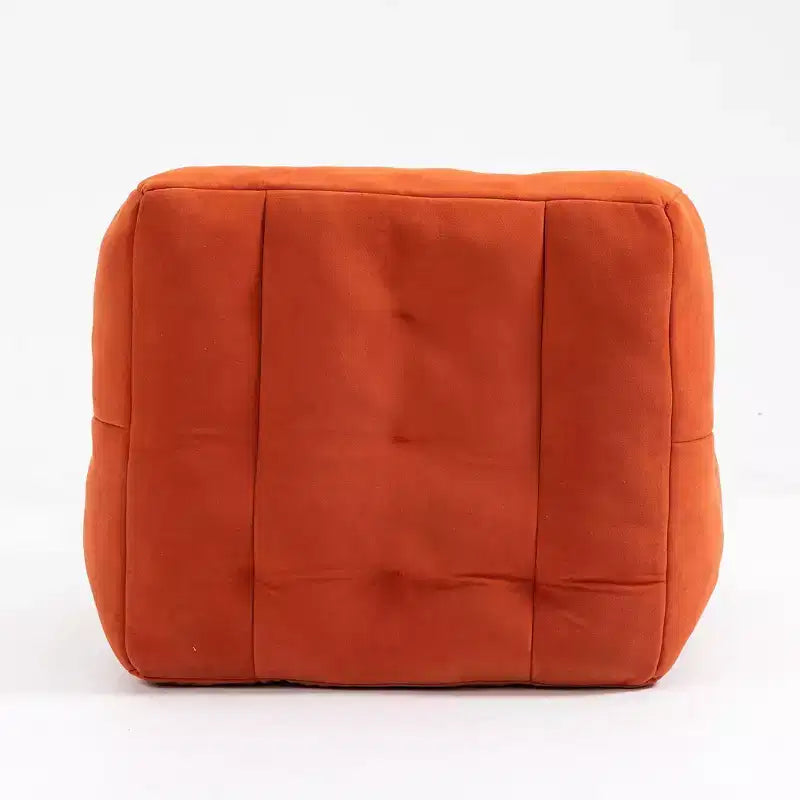 Pouf poire noir/rouge/blanc, une place, velours