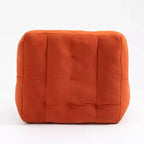Pouf poire noir/rouge/blanc, une place, velours