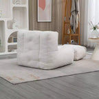 Pouf poire noir/rouge/blanc, une place, velours