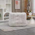 Pouf poire noir/rouge/blanc, une place, velours