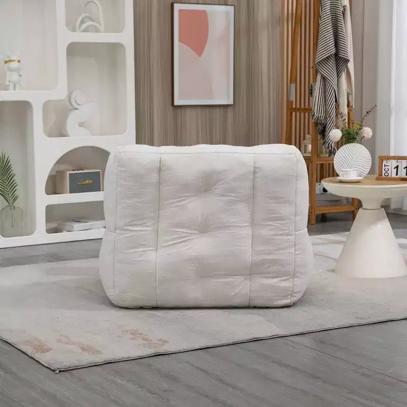 Pouf poire noir/rouge/blanc, une place, velours