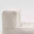 Pouf poire noir/rouge/blanc, une place, velours