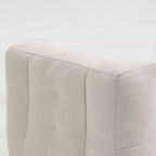 Pouf poire noir/rouge/blanc, une place, velours