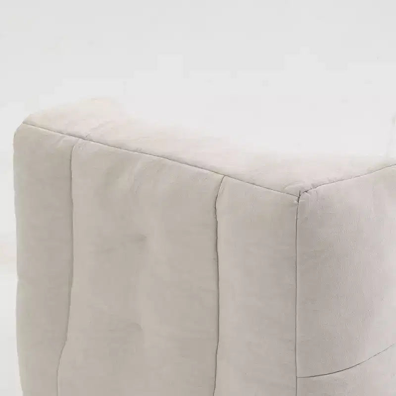 Pouf poire noir/rouge/blanc, une place, velours