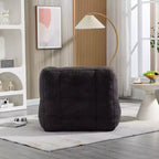 Pouf poire noir/rouge/blanc, une place, velours