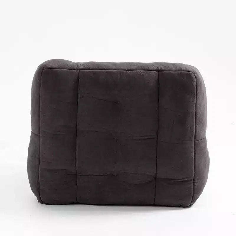 Pouf poire noir/rouge/blanc, une place, velours
