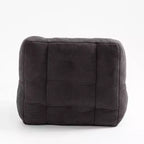 Pouf poire noir/rouge/blanc, une place, velours