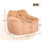 Fauteuil poire avec accoudoirs – Mousse haute densité, adultes, intérieur et extérieur