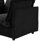 Ensemble fauteuil et ottoman en chenille, 2 places, beige / noir / vert / rose
