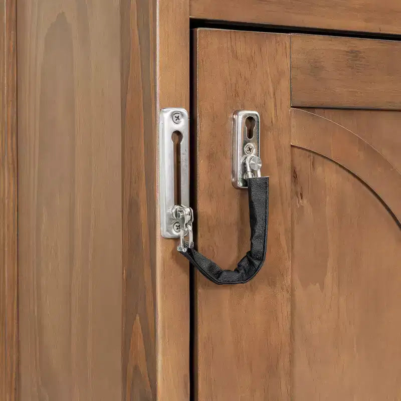 Lit escamotable double Whisen Wood avec station de recharge et tiroir