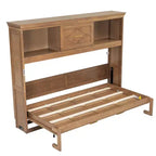 Lit escamotable double Whisen Wood avec station de recharge et tiroir