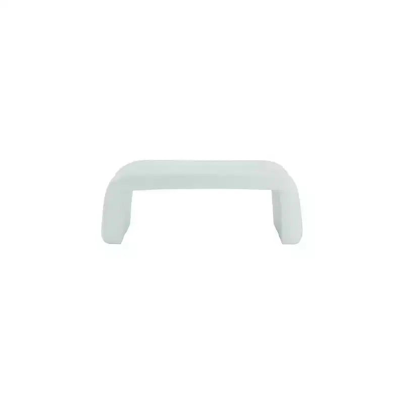 Mint Faux Leather Channel Tufted Bench, 1-Person