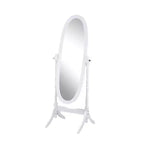 Miroir décoratif pleine longueur Anna Style avec cadre en bois, blanc – Chambre et dressing