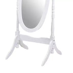 Miroir décoratif pleine longueur Anna Style avec cadre en bois, blanc – Chambre et dressing
