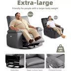 Fauteuil inclinable releveur avec fonctions Chaleur et Massage, pivotant à 360°, 1 place (Beige / Marron foncé / Gris / Couleur rétro)