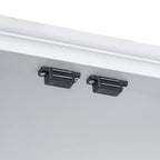 Meuble de rangement haut de salle de bain moderne Clara – Deux portes, étagère réglable et 2 tiroirs